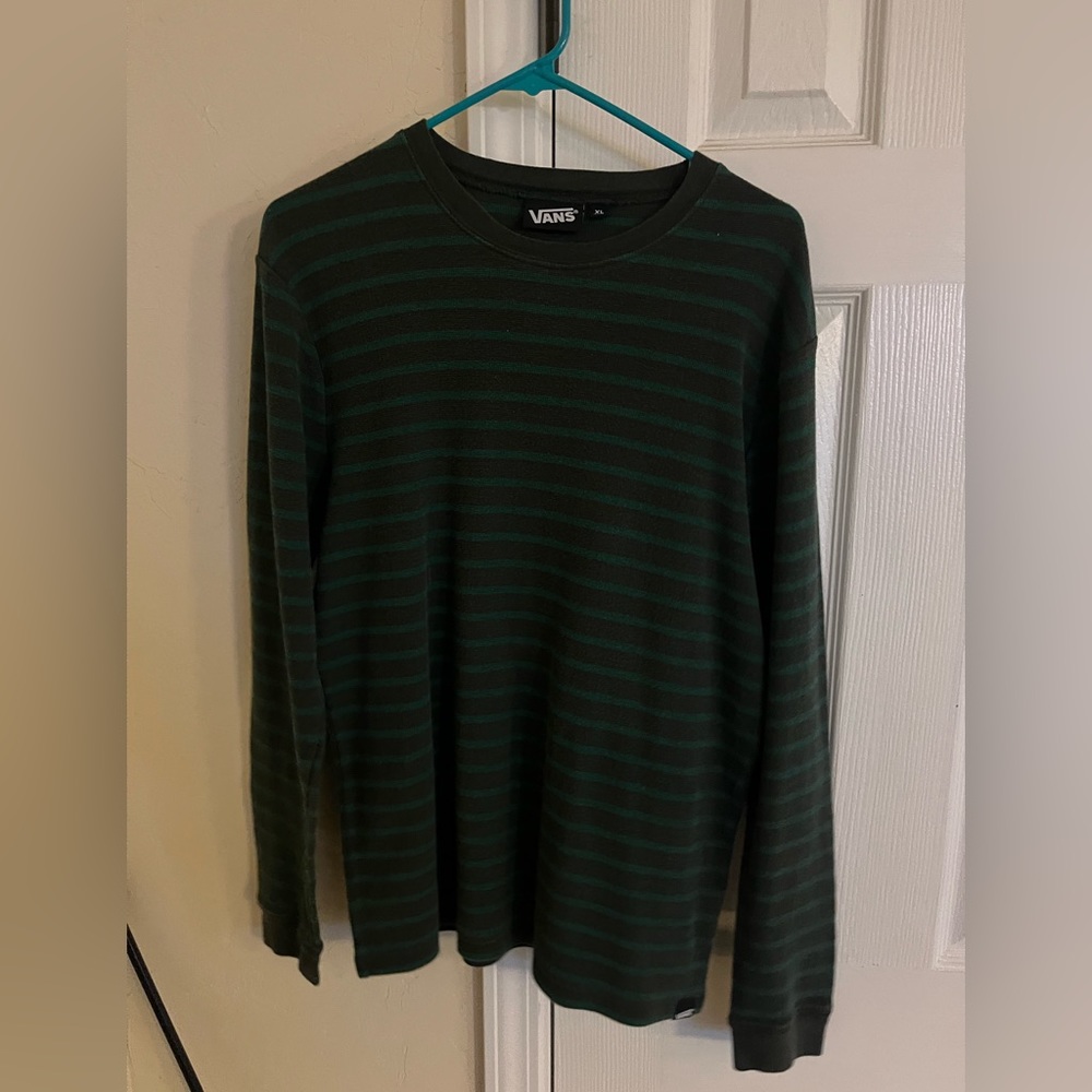 Men’s Large Vans Long Sleeve Striped pullover shirt